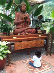Maui Child Meditating